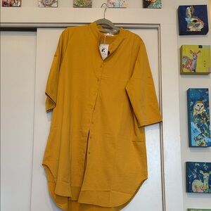 Amazon Golden High-Low Dress